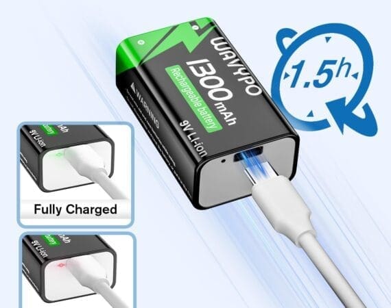 9v long life heavy duty battery recharge in 1.5 hour