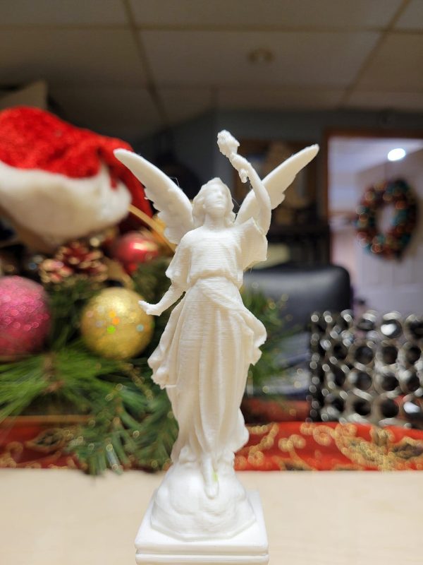 Angel looking at the sky