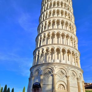 Me at the leaning tower of Pisa Italy on sept 19 2025