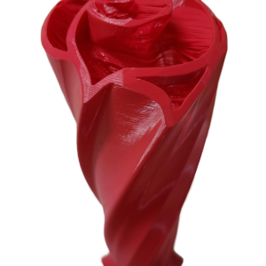 Vase three roses multicolors 04