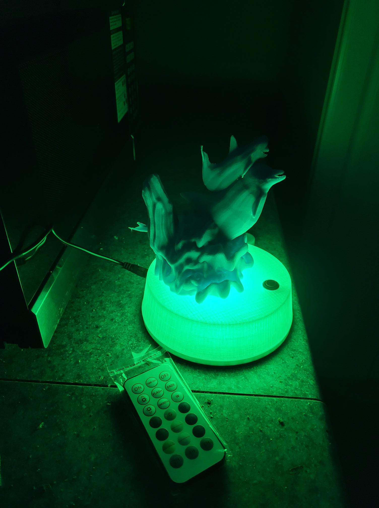 Dolphin Lamp with light effects 1 dolphin lamp