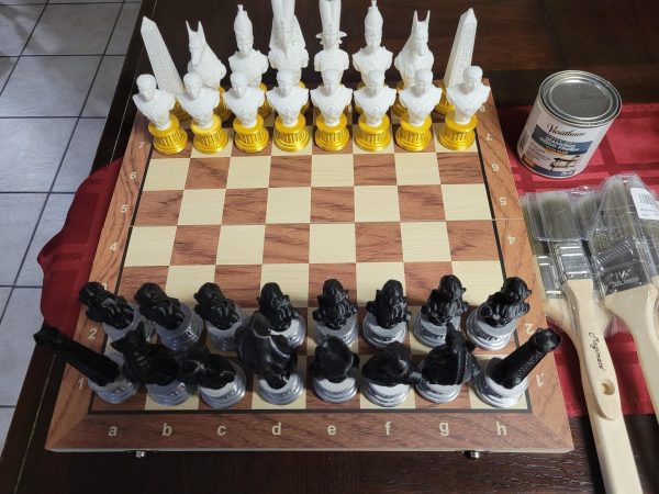 Egyptian dead mummies magnetic chess game