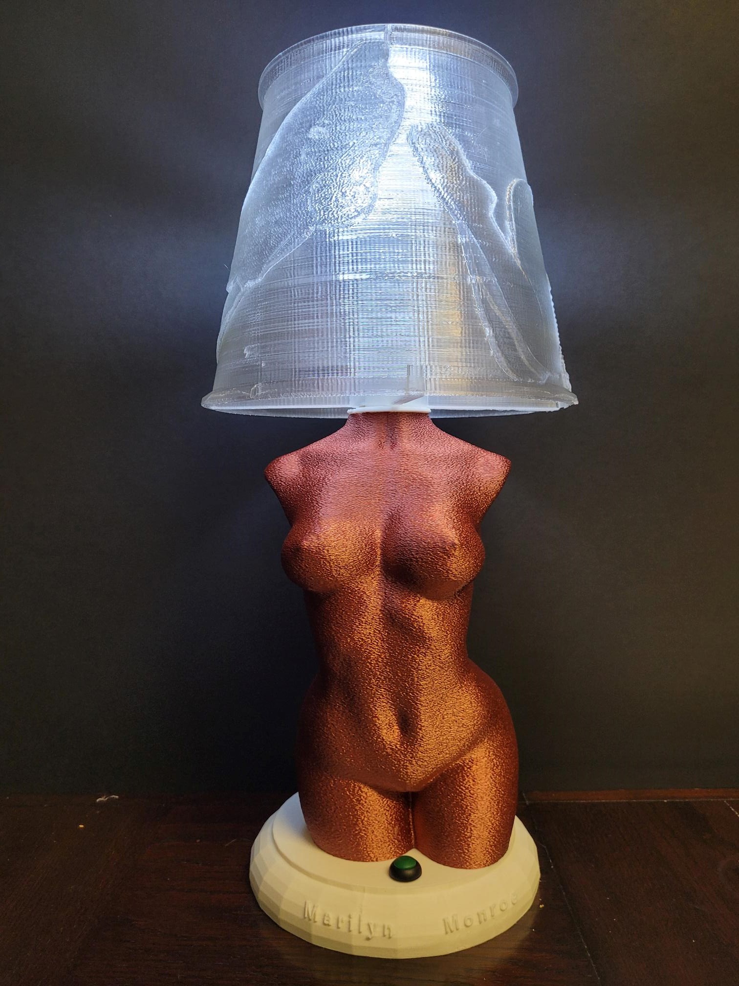 Marilyn Monroe lamp 15 Marilyn Monroe lamp gold #2-02