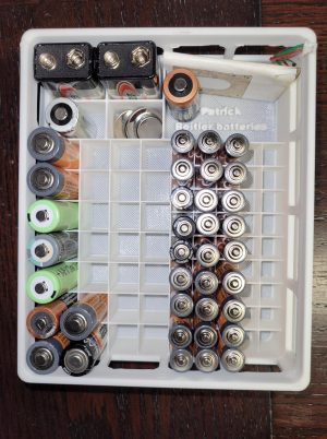 battery storage organizer