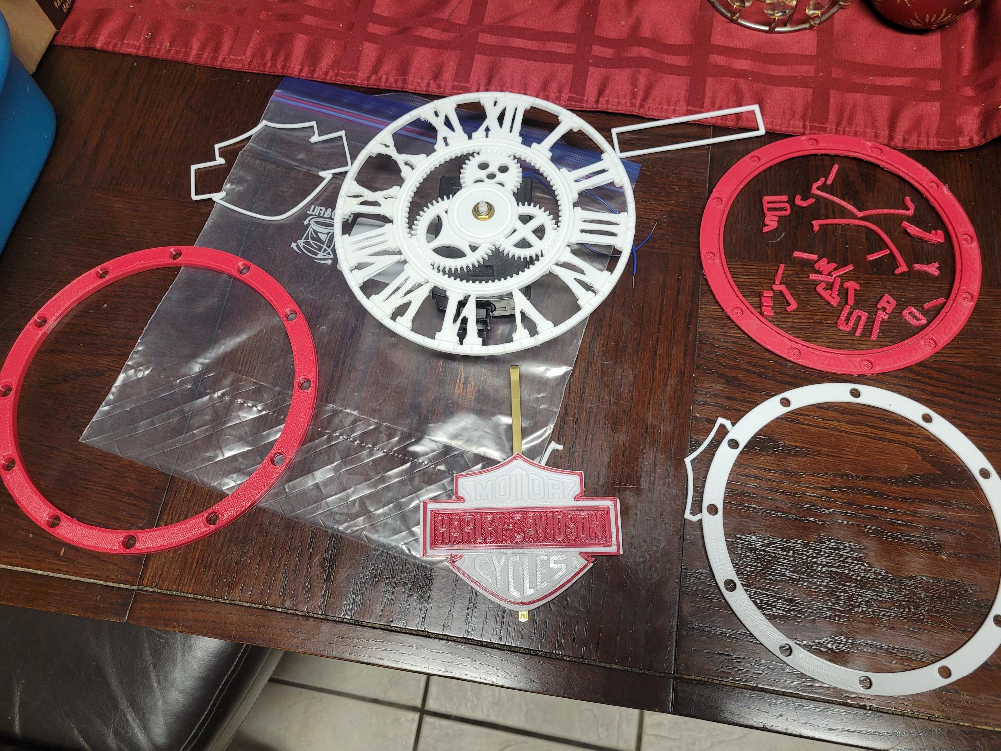 Harley Davidson clock pendulum 3 harley clock 04