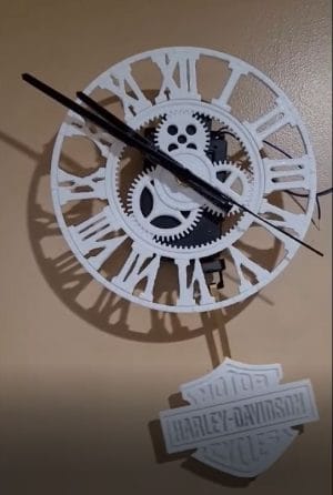 harley davidson clock